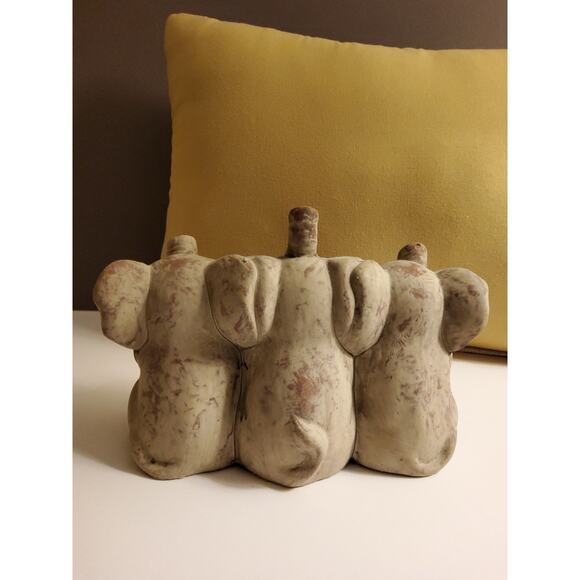 See No Evil, Hear No Evil, Speak No Evil... Elephant Figurines - Picture 2 of 2
